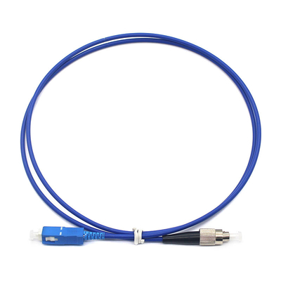 Los cables de parche de fibra personalizados de simplex SC UPC a FC UPC SM Tipo de modo