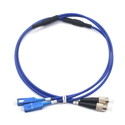 LSZH Cable de parche de fibra duplex Sc Lc Fibra Jumper SC/UPC a FC/UPC