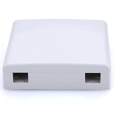 Socket de pared de terminación de fibra óptica de 86 x 86 x 25 mm con 4 núcleos y resistencia al fuego UL94-0