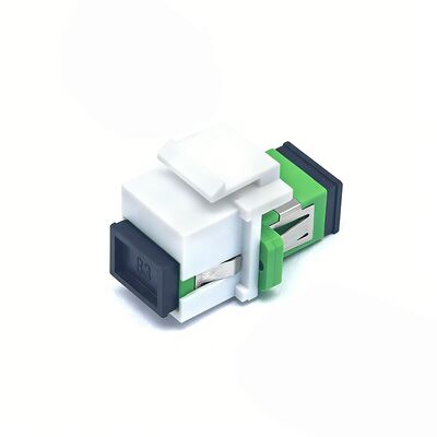 Adaptador de fibra óptica de Keystone con pérdida de inserción de 0,2 dB y durabilidad de 500 ciclos