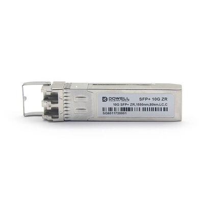 Transceptores SMF SFP de doble LC 10G ZR 1550nm 80km 9/125 μm