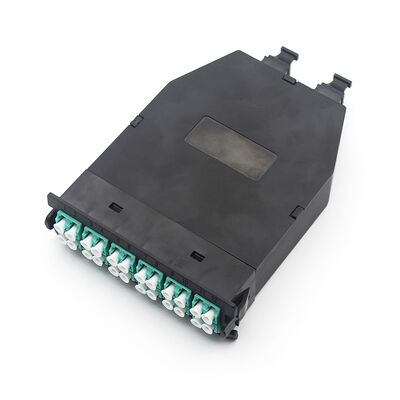 ABS + PC 24 núcleos Fibra óptica MTP MPO caja de módulos de casete