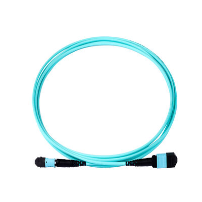 3.0mm MPO a cable de parche de fibra óptica MPO con alta velocidad de 100 Gbps, baja pérdida de inserción ≤ 0,5 dB y soporte multi núcleo de 8-44 fibras