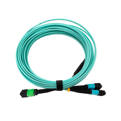 MTP/MPO a MPO OM3/OM4/OM5 Cable troncal de fibra óptica de 3,0 mm con 8~44 fibras