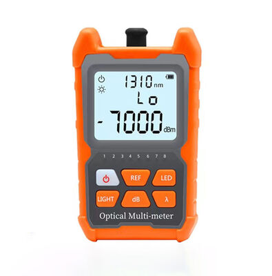 Mini medidor de potencia óptico multifuncional FTTH y probador de cables con rango de longitud de onda de 850 nm a 1625 nm