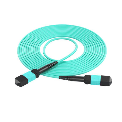 8F/12F/16F/24F MPO-MPO OM3/OM4 Cordón de parche de fibra multimodo 1m/2m/3m/5m/10m