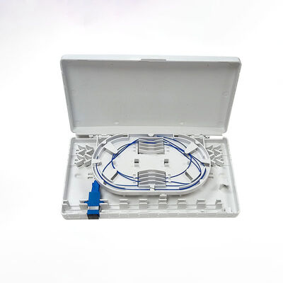 Placa Frontal de Fibra Óptica de Plástico ABS de 8 Núcleos para Montaje en Pared para Caja de Terminación FTTH