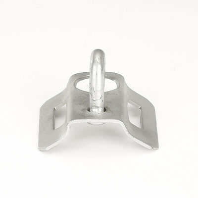 Abrazadera de anclaje de acero galvanizado ADSS para montaje en poste FTTx con tamaño de 65*65*54mm